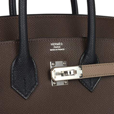 hermes ecorce|Hermes Birkin 25 Ecorce, Etoupe and Black Epsom .